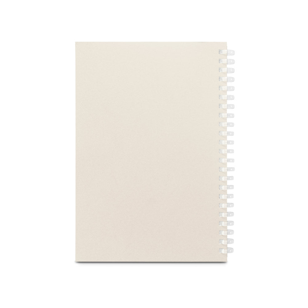SCHILLER. Bloco de notas A5 com capa flexível, feito de papel 100% reciclado