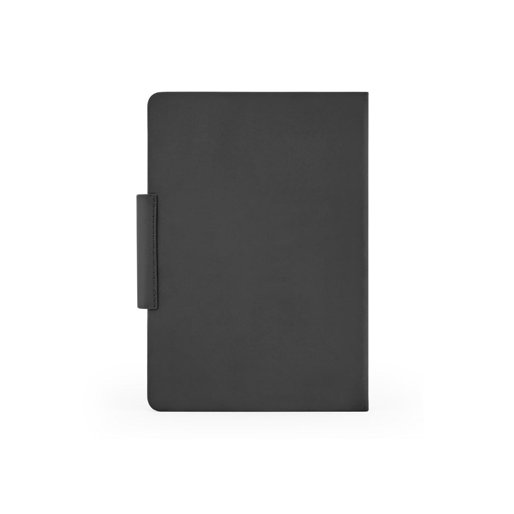 GARRETT. Conjunto composto por 1 esferográfica e 1 bloco de notas, em PU e aço inoxidável