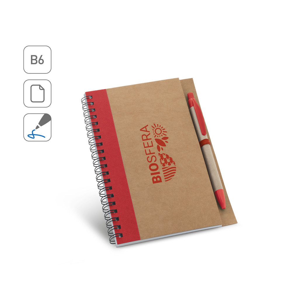 ASIMOV. Bloco de notas B6 espiral com páginas lisas