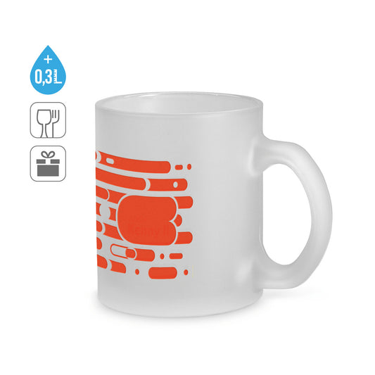 KENNY II. Caneca em vidro 340 mL