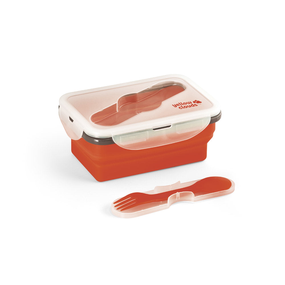 SAFFRON. Lancheira. Caixa hermética retrátil em silicone e PP 640 mL