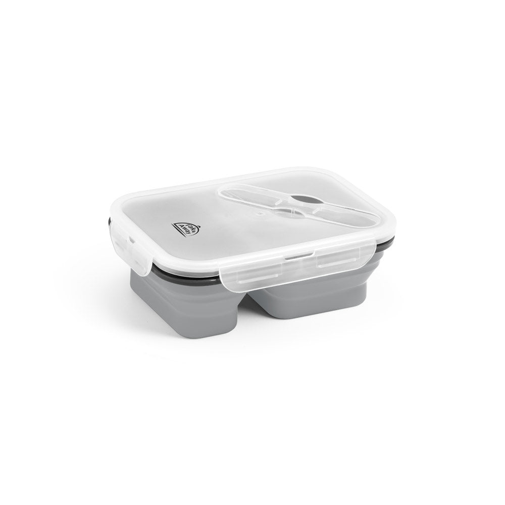 DILL. Lancheira. Caixa hermética retrátil em silicone e PP (480 e 760 mL)