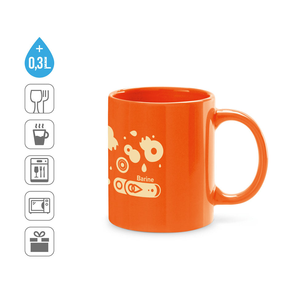 BARINE. Caneca em cerâmica 350 mL