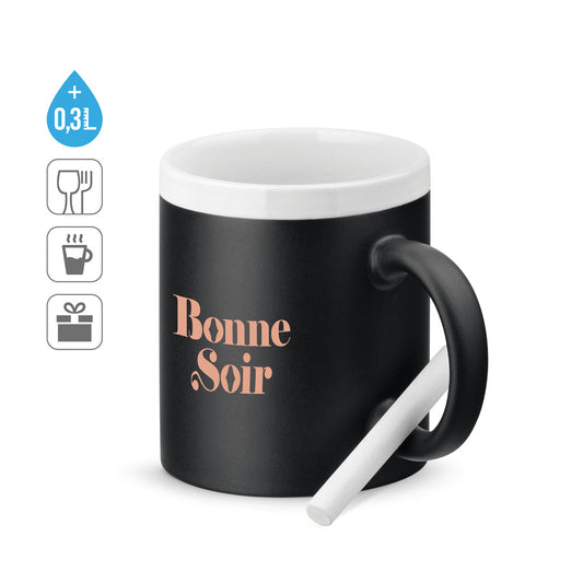 CHALKIE. Caneca em cerâmica 360 mL