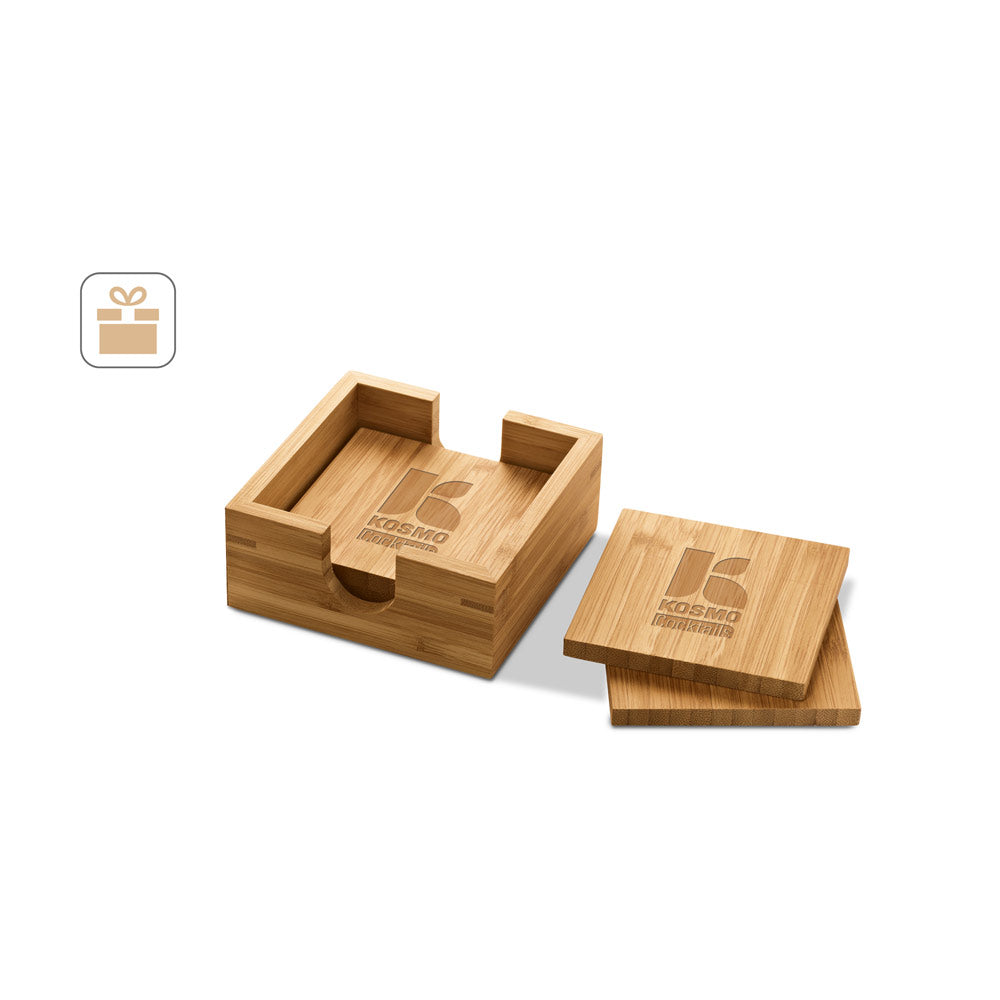 GAUTHIER. Bases para copos em bambu