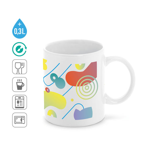 ANISEED. Caneca em cerâmica ideal para sublimação 350 mL