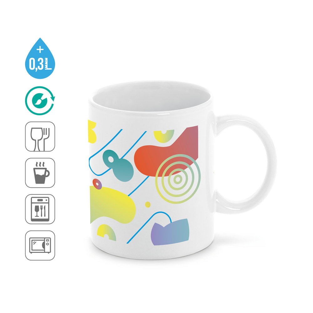 ANISEED. Caneca em cerâmica ideal para sublimação 350 mL