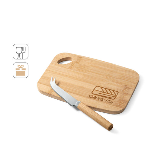 CAPPERO. Conjunto tábua e faca de queijo