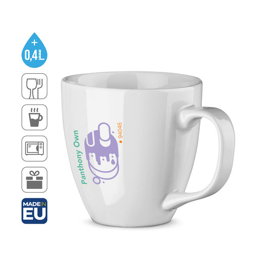 PANTHONY OWN. Caneca em porcelana 450 mL