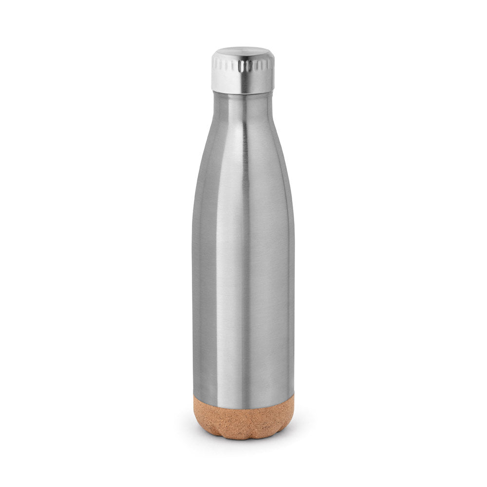 SOLBERG. Garrafa térmica em aço inoxidável e base em cortiça 560 mL