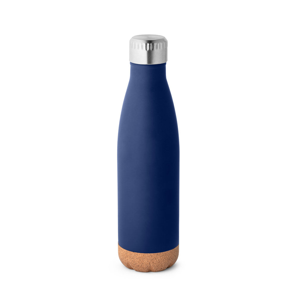 SOLBERG. Garrafa térmica em aço inoxidável e base em cortiça 560 mL
