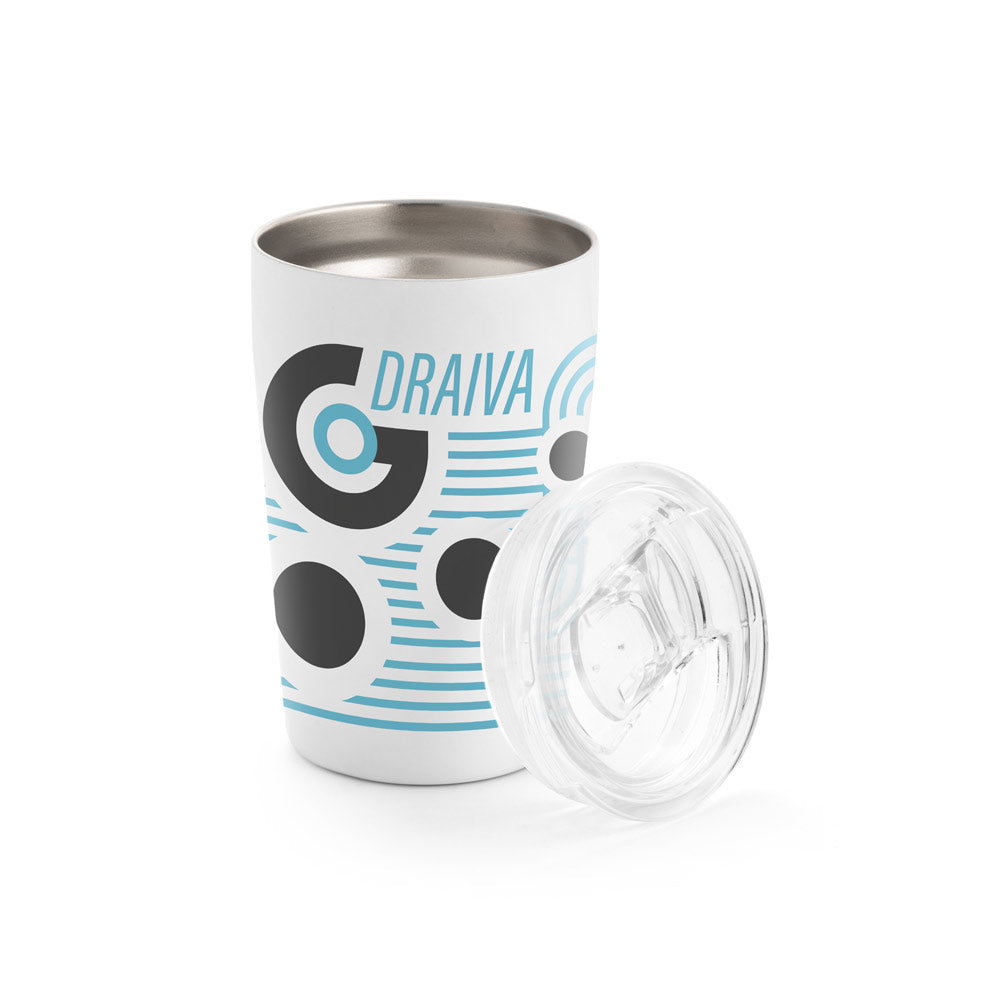 SLIDER. Copo de viagem para sublimação em aço inoxidável 380 mL