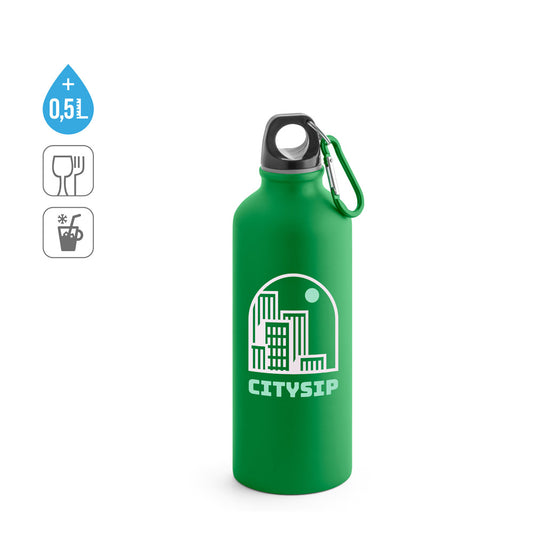 COLLINA. Garrafa em alumínio com mosquetão 540 mL