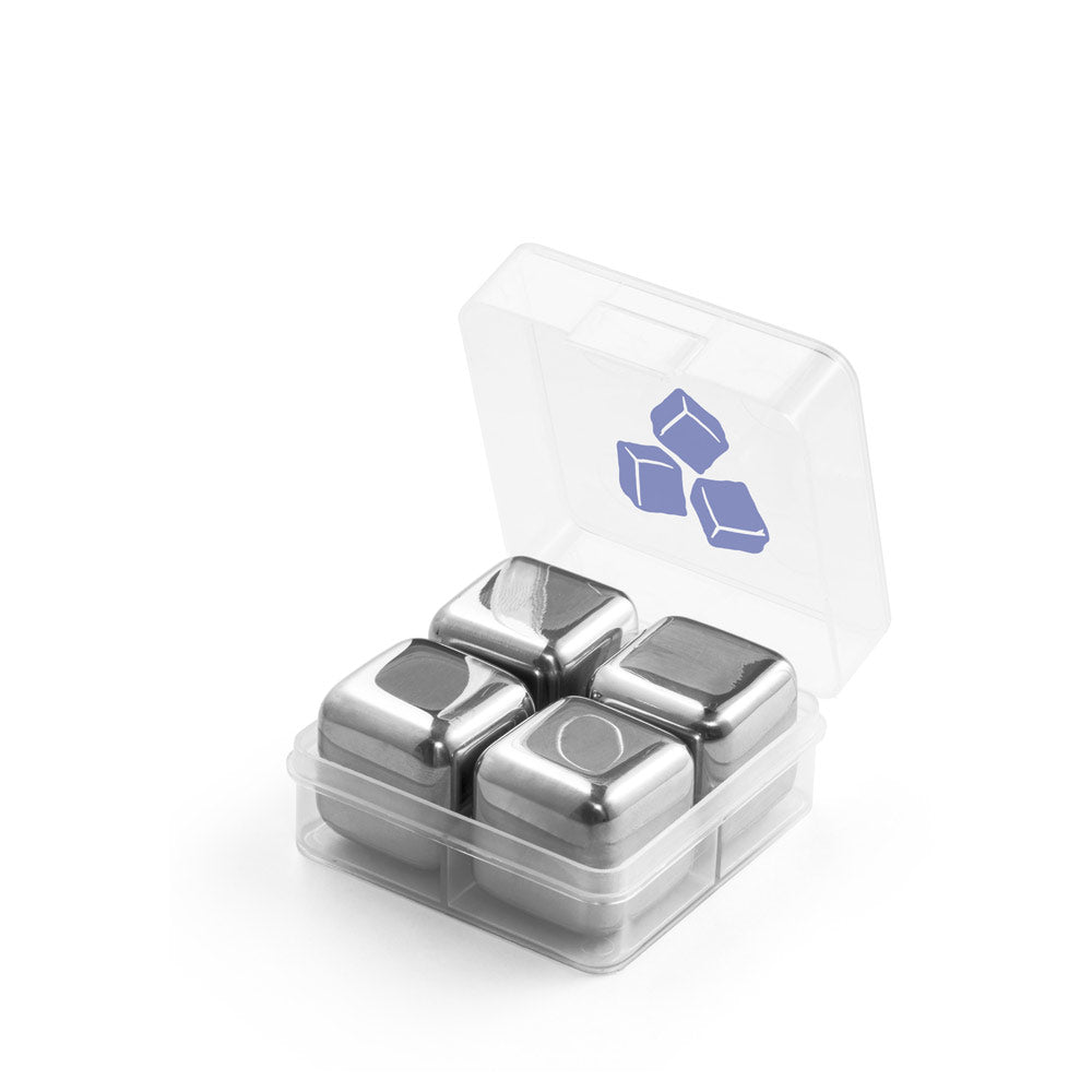 GLACIER. Conjunto de cubos reutilizáveis em aço inoxidável