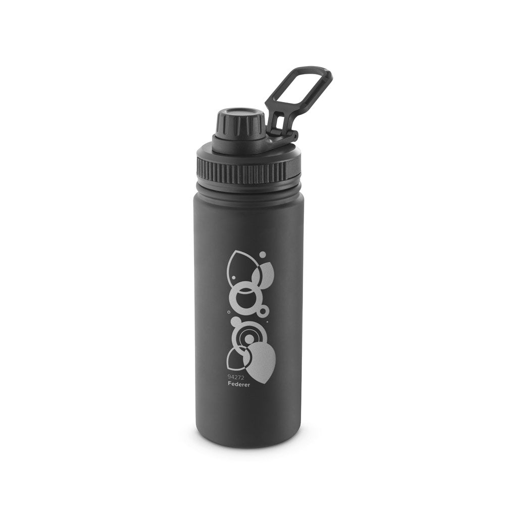FEDERER. Garrafa em 90% de aço inoxidável reciclado 570 mL