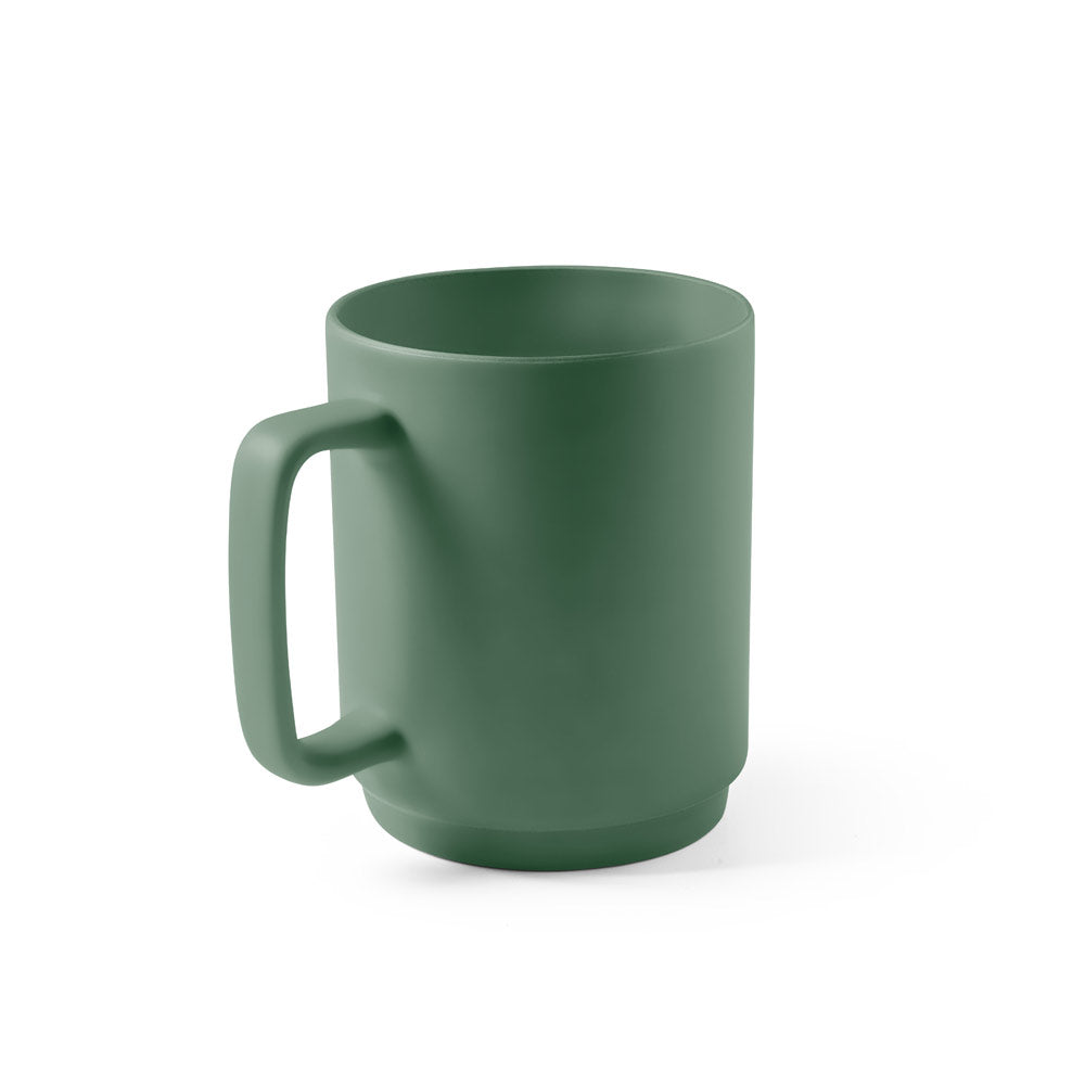 MIGHTY. Caneca em cerâmica com corpo cilindrico 330 mL