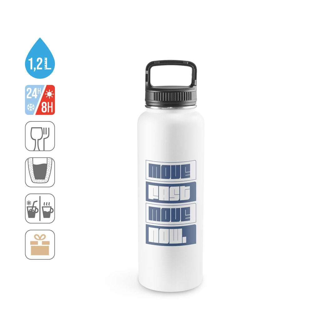 SINNER. Garrafa em 90% de aço inoxidável reciclado de grande capacidade até 1200 mL
