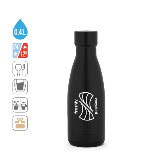 RE-BUFFON S. Garrafa térmica em 90% de aço inoxidável reciclado 400 mL