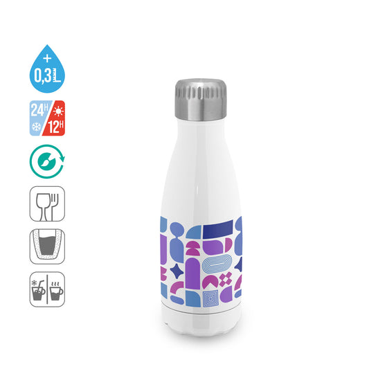 AMORTI S. Garrafa para sublimação em aço inoxidável 380 mL