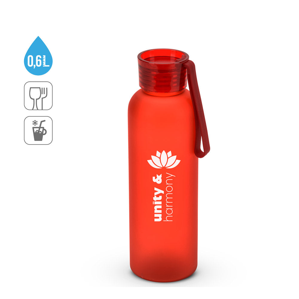 RIO rPET. Garrafa em PET reciclado (100% rPET) com acabamento mate 600 mL