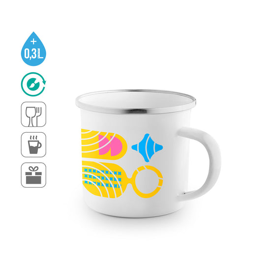 GOTZE SUB. Caneca em esmalte para sublimação 350 mL