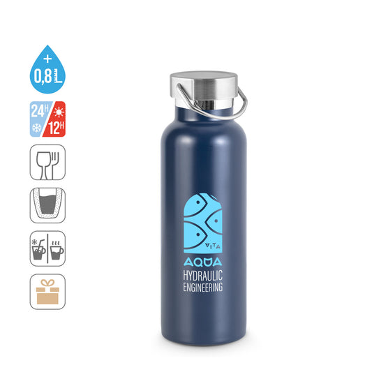 DUPLANTIS. Garrafa em aço inoxidável (36% reciclado) com isolamento a vácuo 810 mL