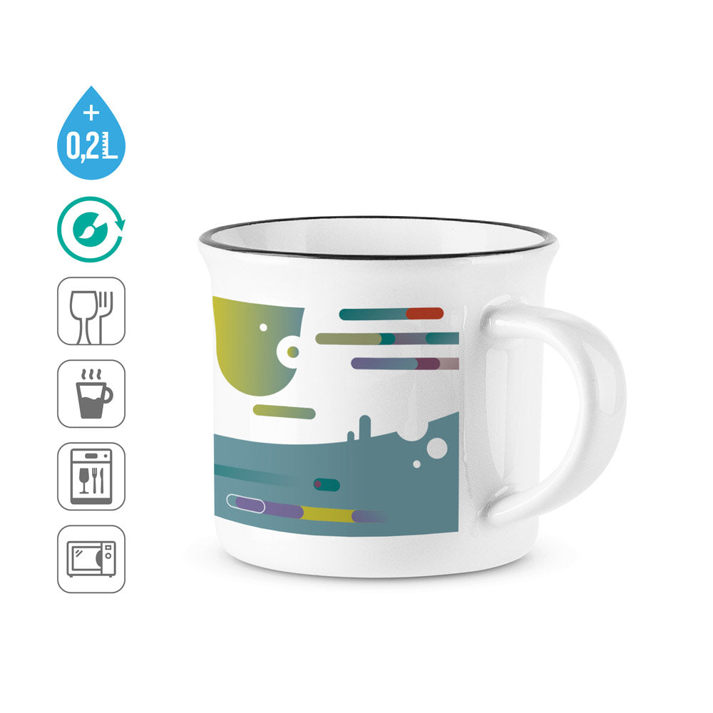 SELDEN. Caneca de cerâmica para sublimação 280 mL