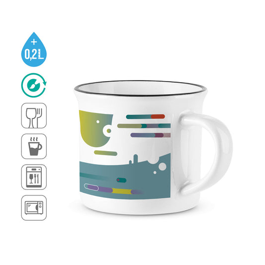 SELDEN. Caneca de cerâmica para sublimação 280 mL