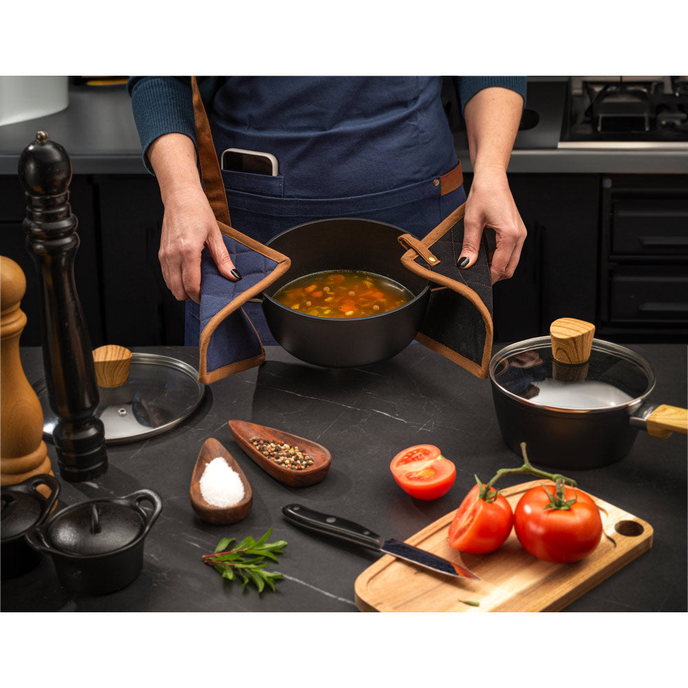 CLOVES. Pega de cozinha em algodão de canvas (275 g/m²)