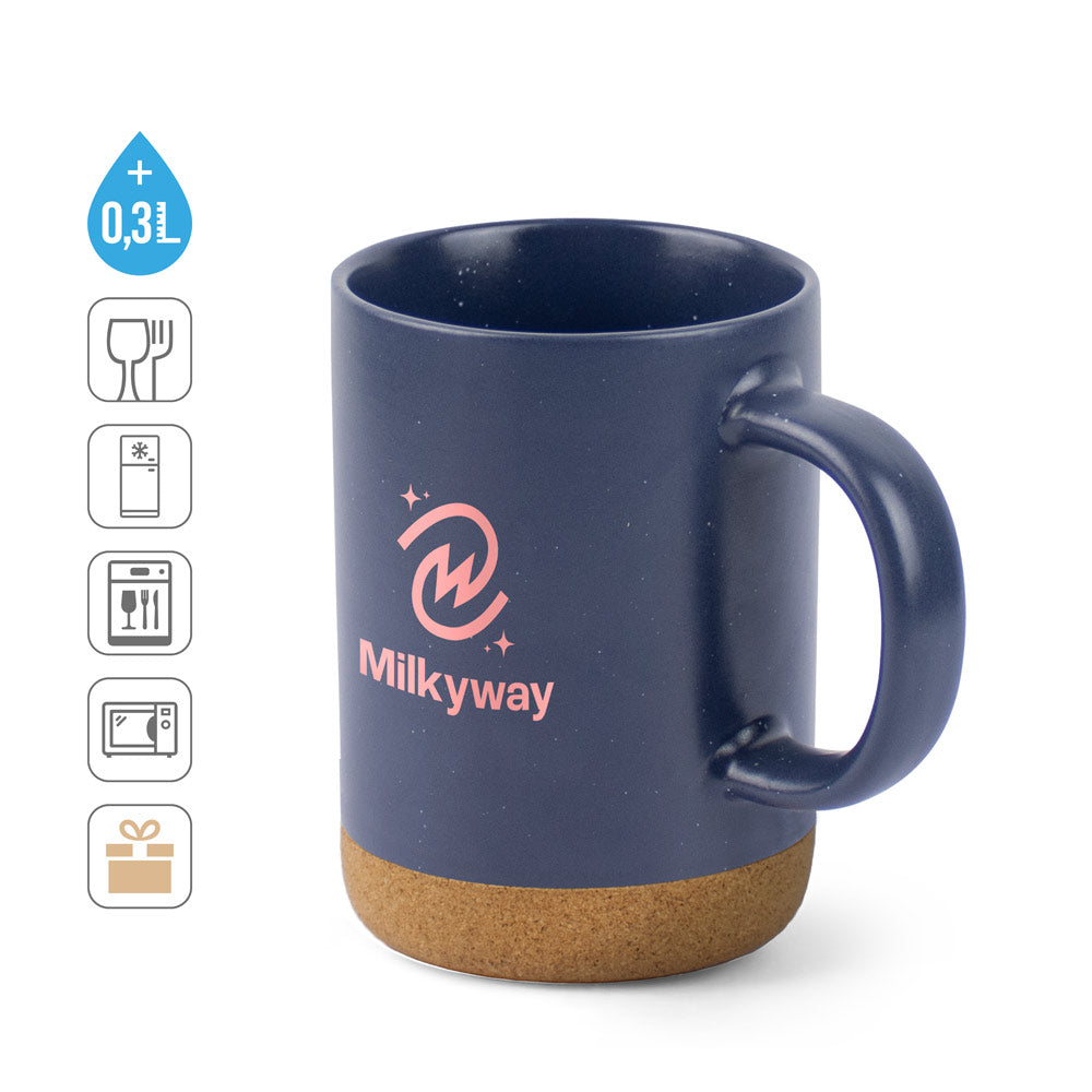 CONSTELLATION CORK. Caneca de cerâmica com base em cortiça 320 mL