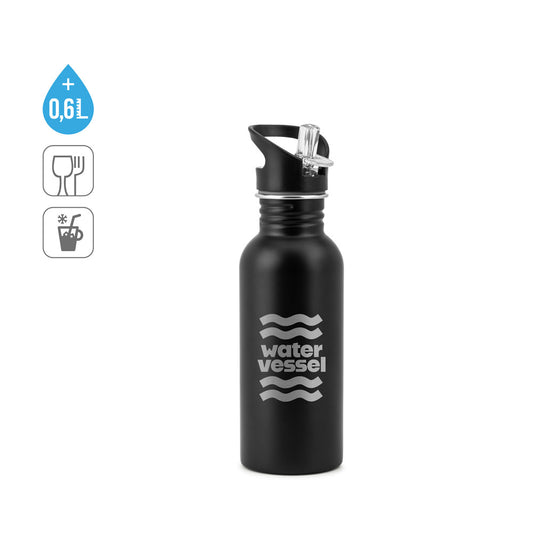 EDBERG. Garrafa em aço inoxidável com parede simples