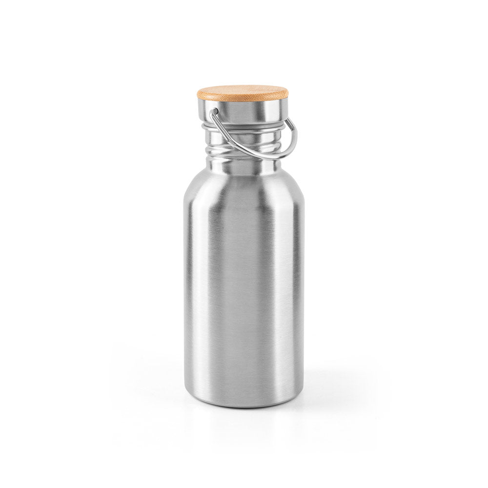 EWING. Garrafa em aço inoxidável (90% reciclado) com parede simples