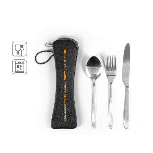 WILEY. Conjunto de talheres em aço inoxidável composto por 3 peças