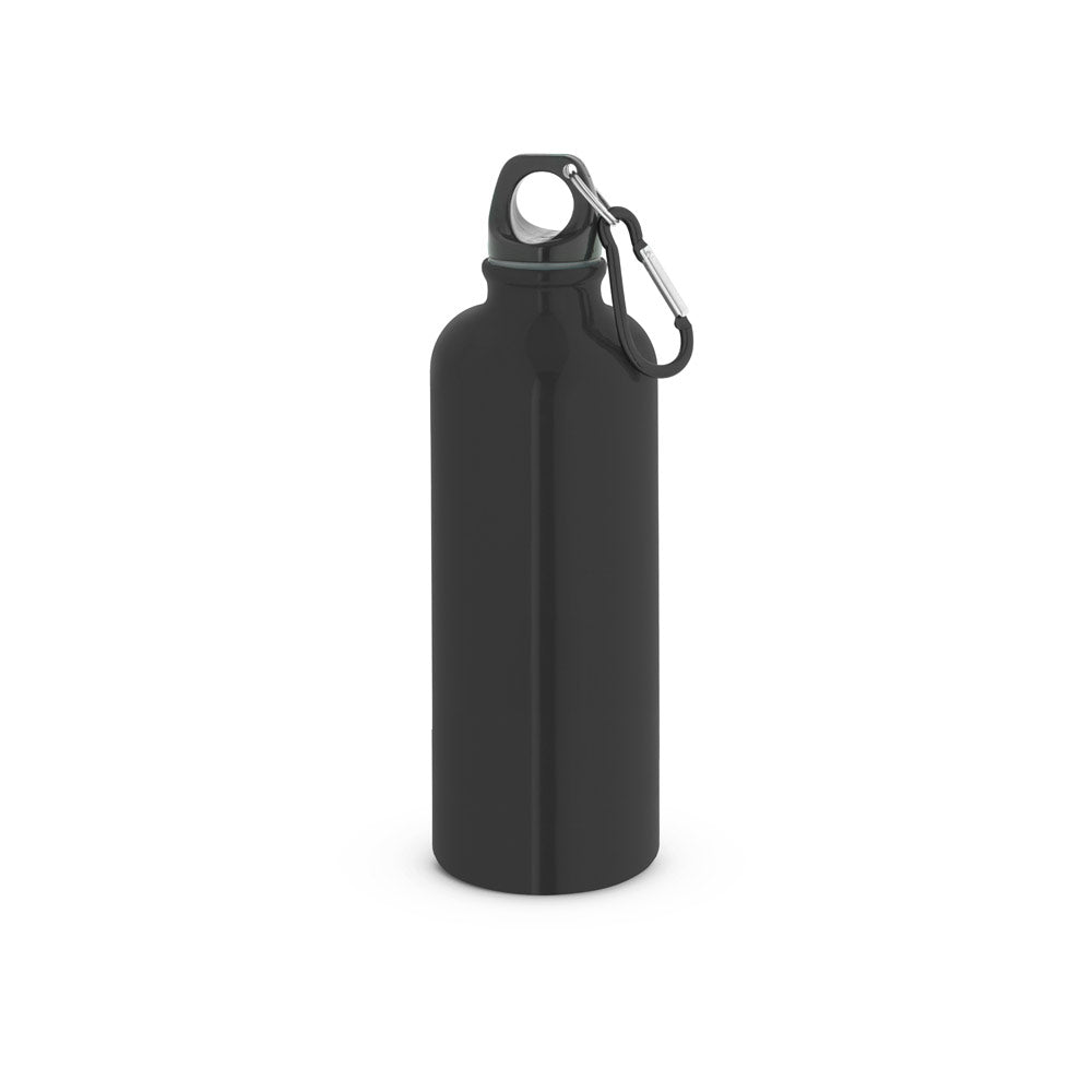 KELCE. Garrafa em aço inoxidável com parede simples e mosquetão 550 ml