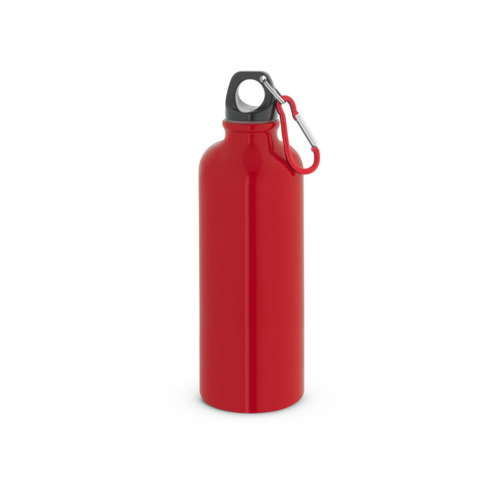 KELCE. Garrafa em aço inoxidável com parede simples e mosquetão 550 ml