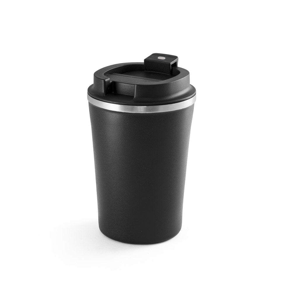 PHELPS CERAMIC. Copo de viagem em aço inoxidável com acabamento interior em cerâmica 470 mL