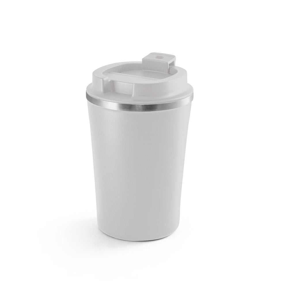 PHELPS CERAMIC. Copo de viagem em aço inoxidável com acabamento interior em cerâmica 470 mL