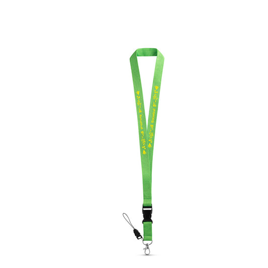 ANQUETIL. Lanyard em poliéster com mosquetão em metal