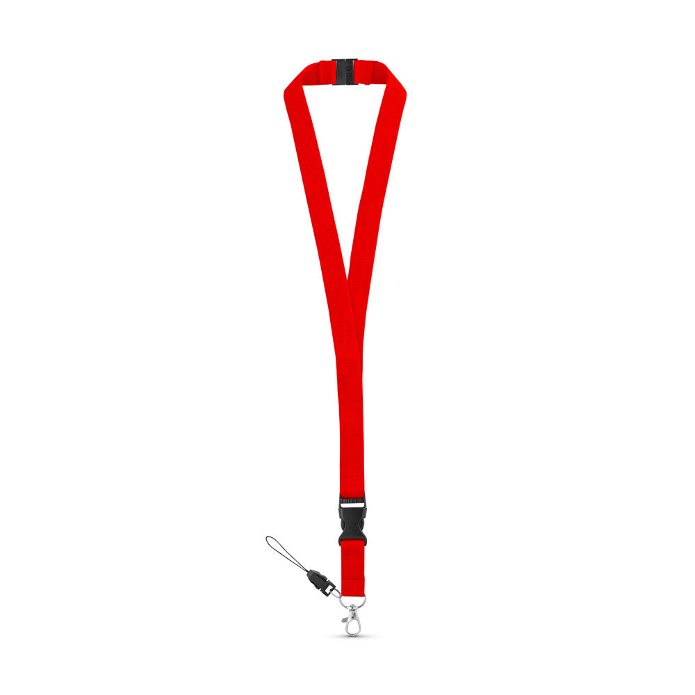 MURRAY. Lanyard em poliéster com mosquetão em metal