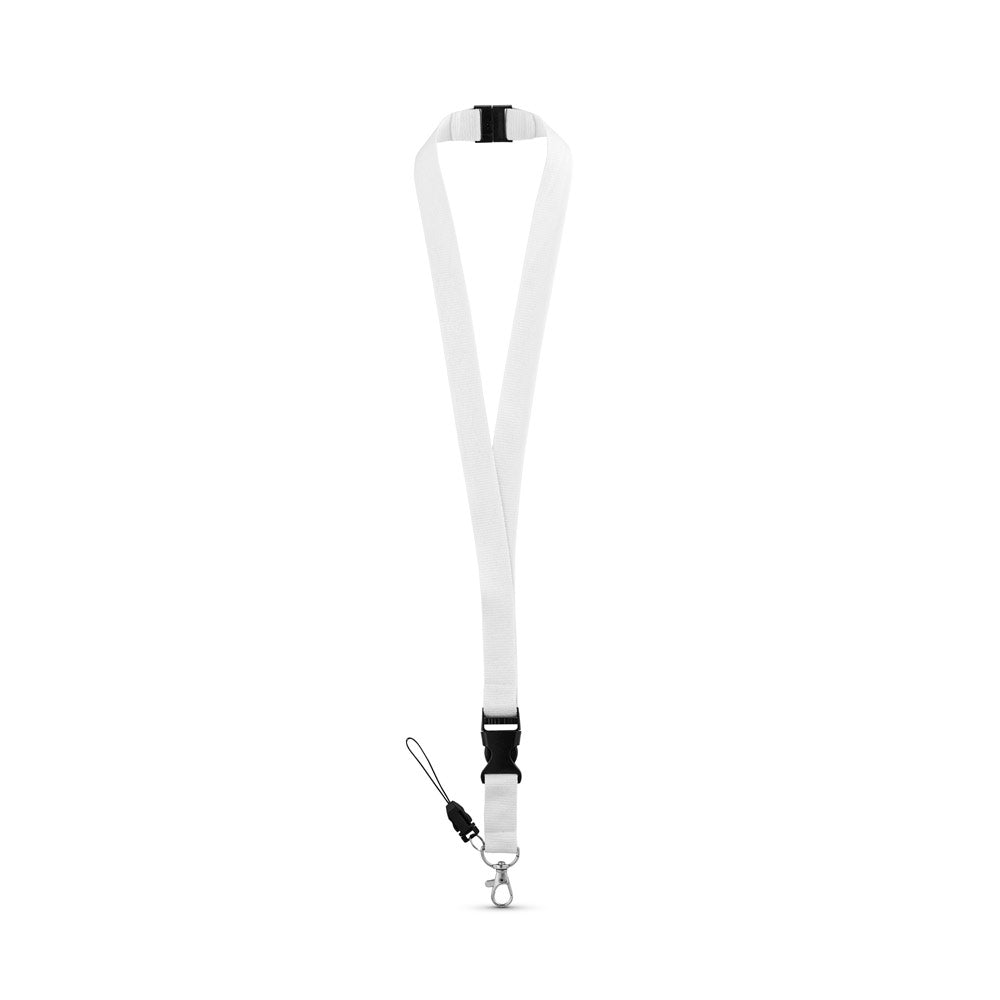 MURRAY. Lanyard em poliéster com mosquetão em metal
