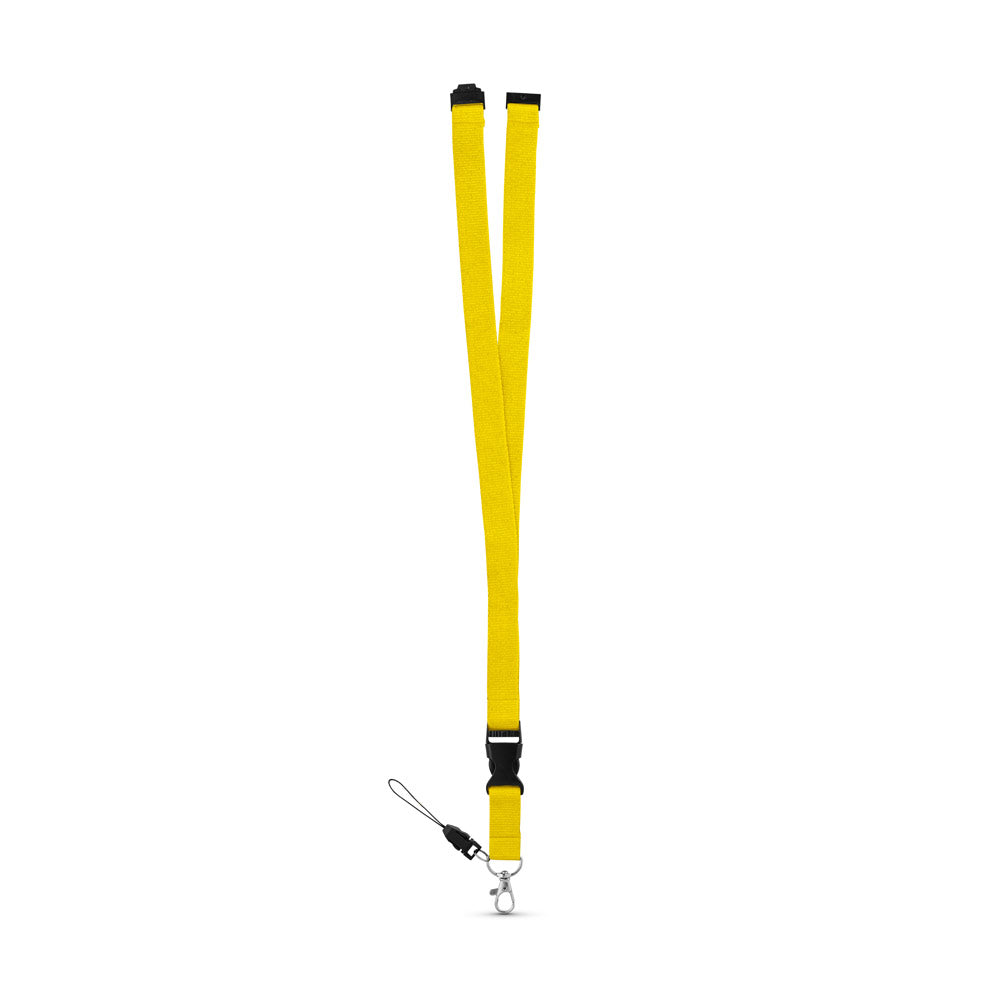 MURRAY. Lanyard em poliéster com mosquetão em metal