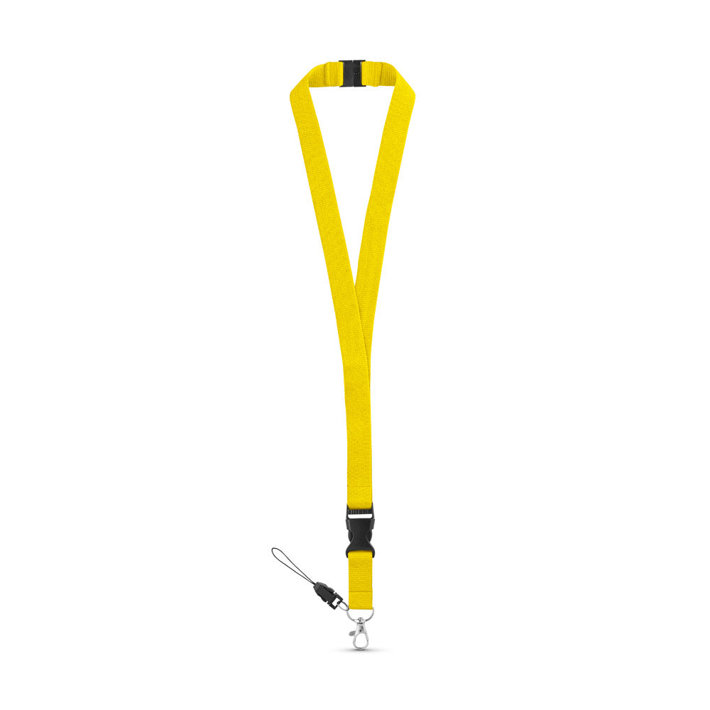MURRAY. Lanyard em poliéster com mosquetão em metal