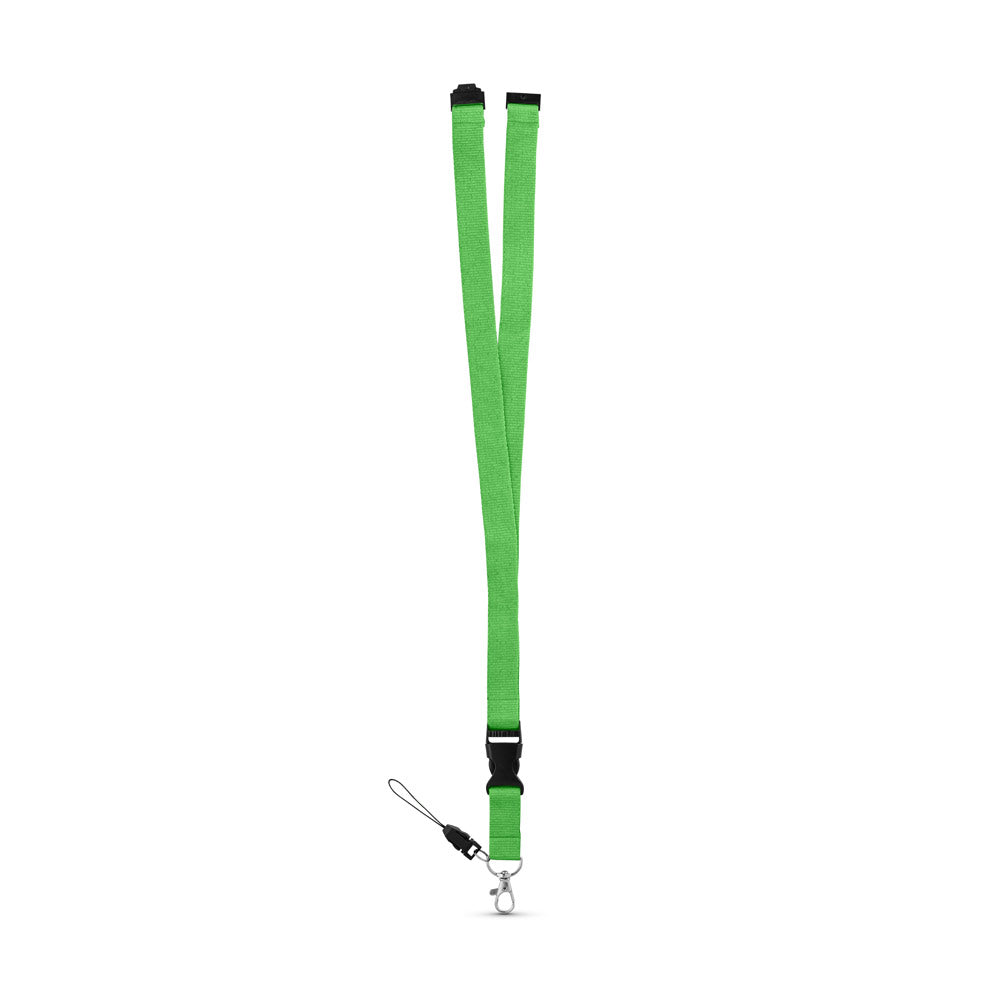 MURRAY. Lanyard em poliéster com mosquetão em metal