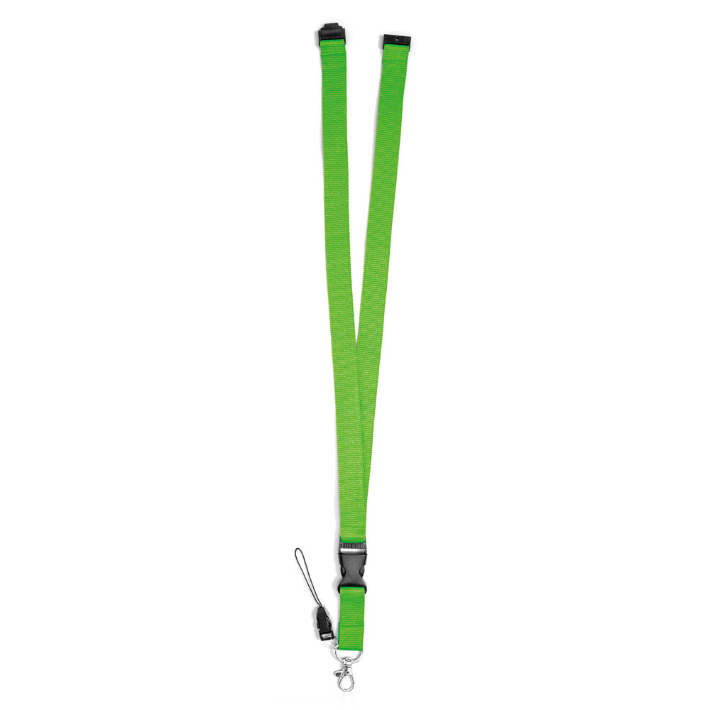 MURRAY. Lanyard em poliéster com mosquetão em metal