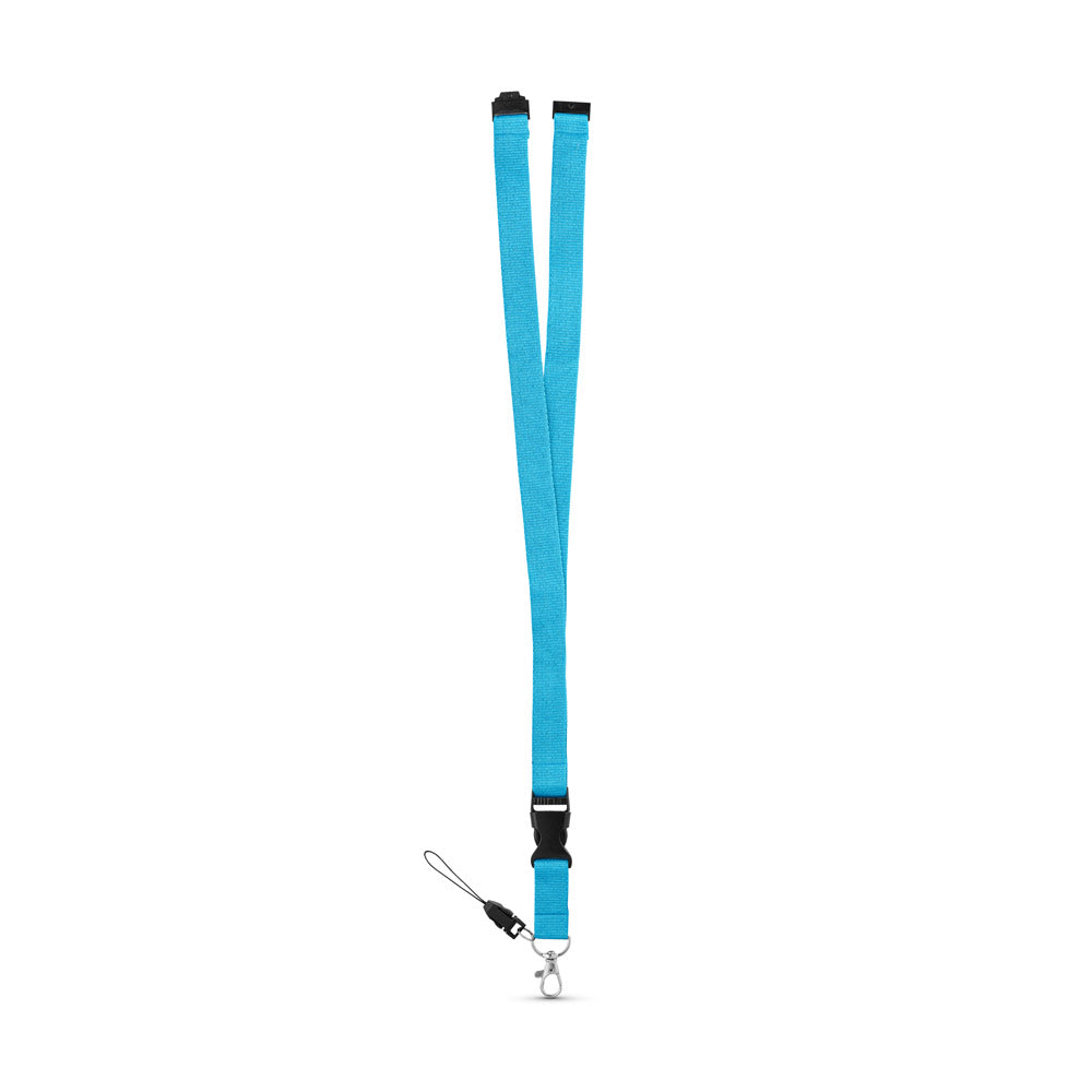 MURRAY. Lanyard em poliéster com mosquetão em metal