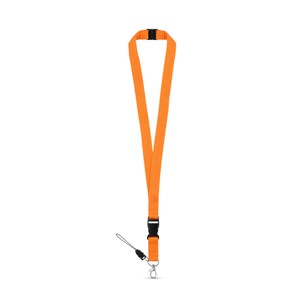 MURRAY. Lanyard em poliéster com mosquetão em metal