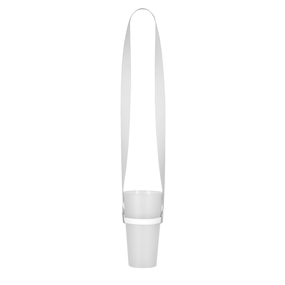 BOLTON. Lanyard para sublimação em poliéster com cup holder em silicone