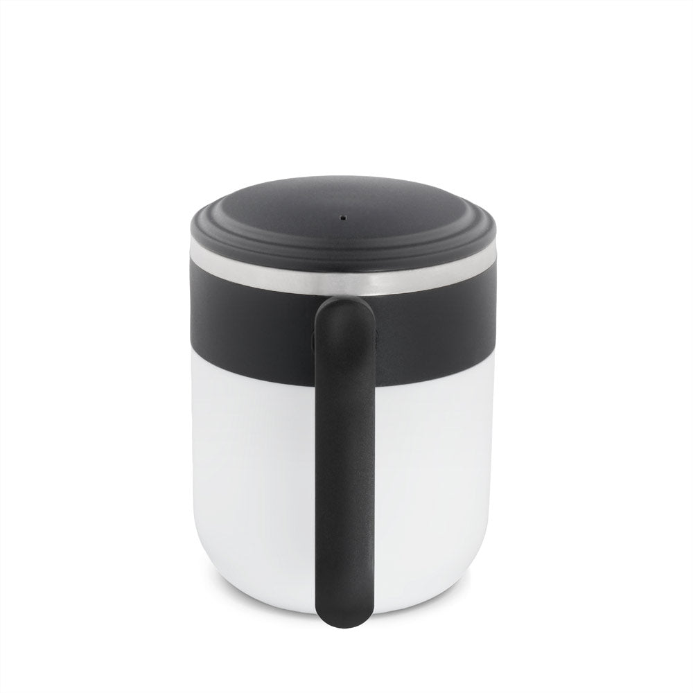 MALDINI. Caneca de viagem com parede interior em aço inoxidável e acabamento mate 400 mL
