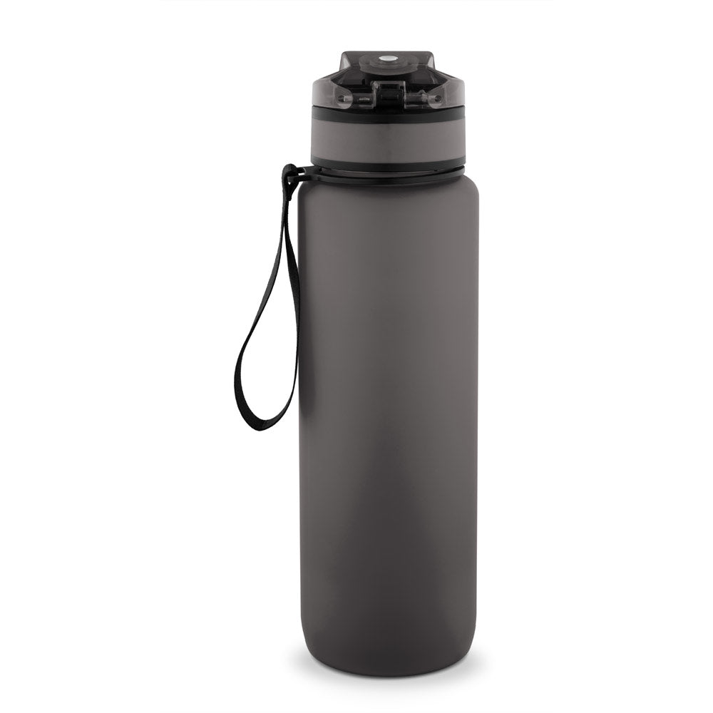 ERIKSSON. Garrafa em PET reciclado (100% rPET), com frases motivacionais e horas indicadas para te incentivar a beber água e manteres-te hidratado durante o dia