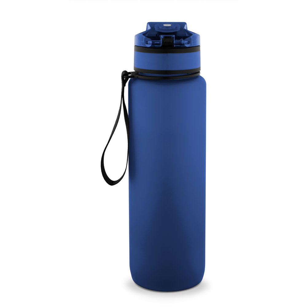 ERIKSSON. Garrafa em PET reciclado (100% rPET), com frases motivacionais e horas indicadas para te incentivar a beber água e manteres-te hidratado durante o dia